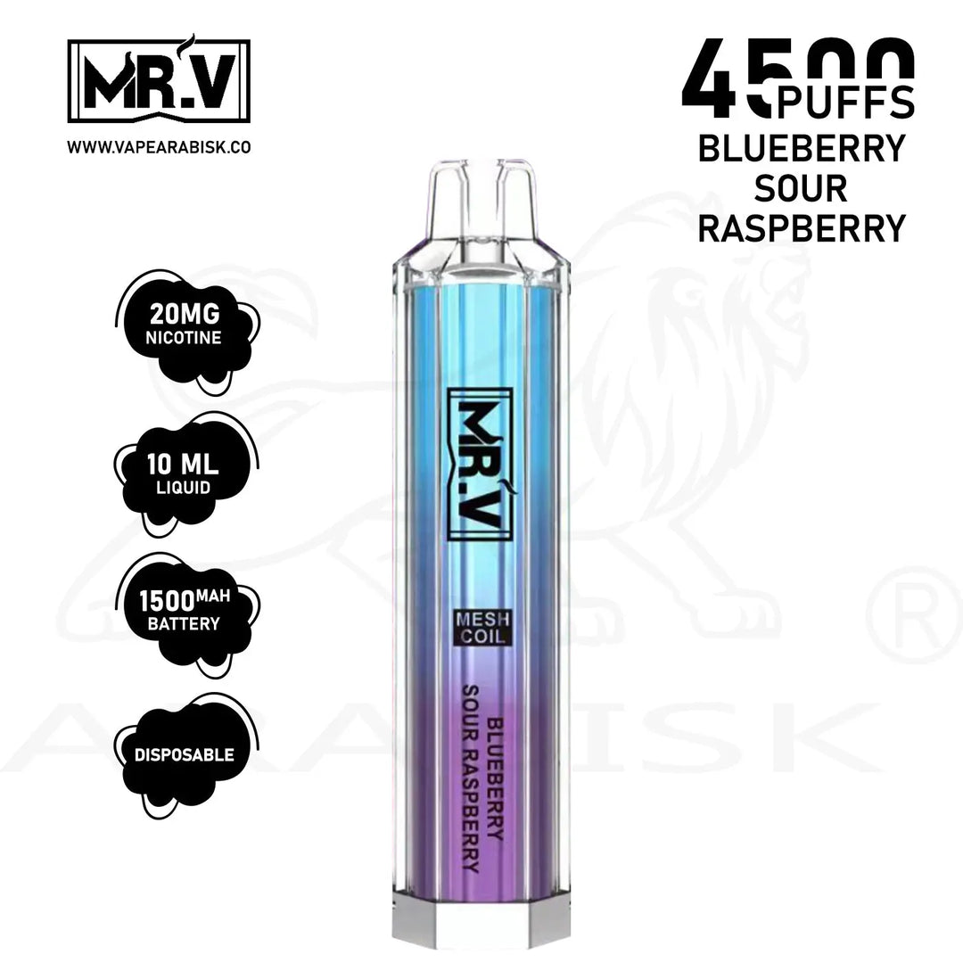 MRV CRYSTAL 4500 PUFFS 20MG - BLUEBERRY SOUR RASPBERRY 