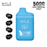 Load image into Gallery viewer, MYLE META BOX 5000 PUFFS 50MG - ICED TROPICAL FRUIT MYLE

