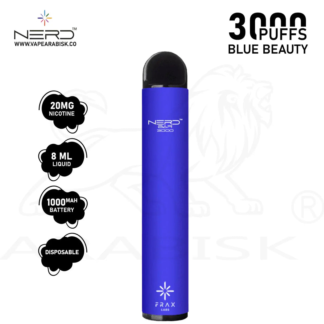 NERD BAR 3000 PUFFS 20MG - BLUE BEAUTY Frax Labs