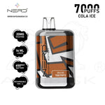 Load image into Gallery viewer, NERD BAR DIAMOND EDITION 7000 PUFFS 20MG - COLA ICE 
