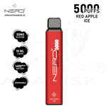 Load image into Gallery viewer, NERD SQUARE 5000 PUFFS 20MG - RED APPLE ICE Frax Labs
