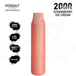 Load image into Gallery viewer, PODSALT NEXUS 2000 PUFFS 20MG - STRAWBERRY ICE CREAM Pod Salt

