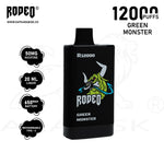Load image into Gallery viewer, RODEO R 12000 PUFFS 50MG - GREEN MONSTER RODEO

