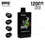 Load image into Gallery viewer, RODEO R 12000 PUFFS 50MG - JOKERS HITLIST RODEO
