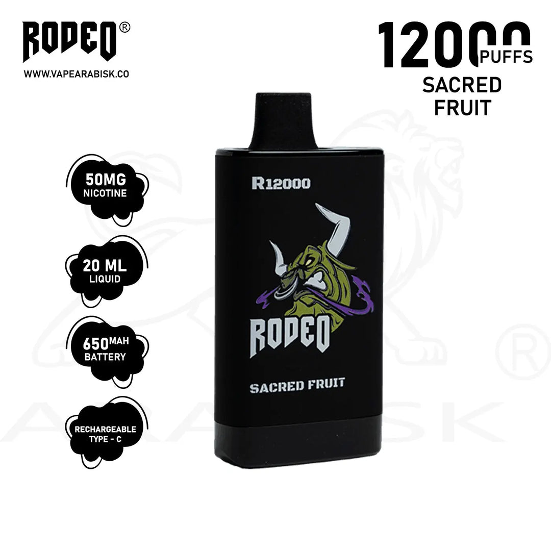 RODEO R 12000 PUFFS 50MG - SACRED FRUIT RODEO