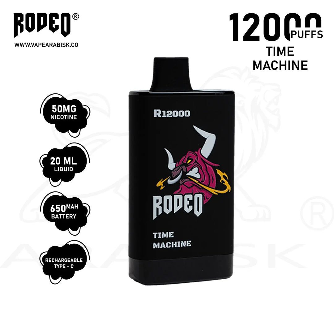 RODEO R 12000 PUFFS 50MG - TIME MACHINE RODEO