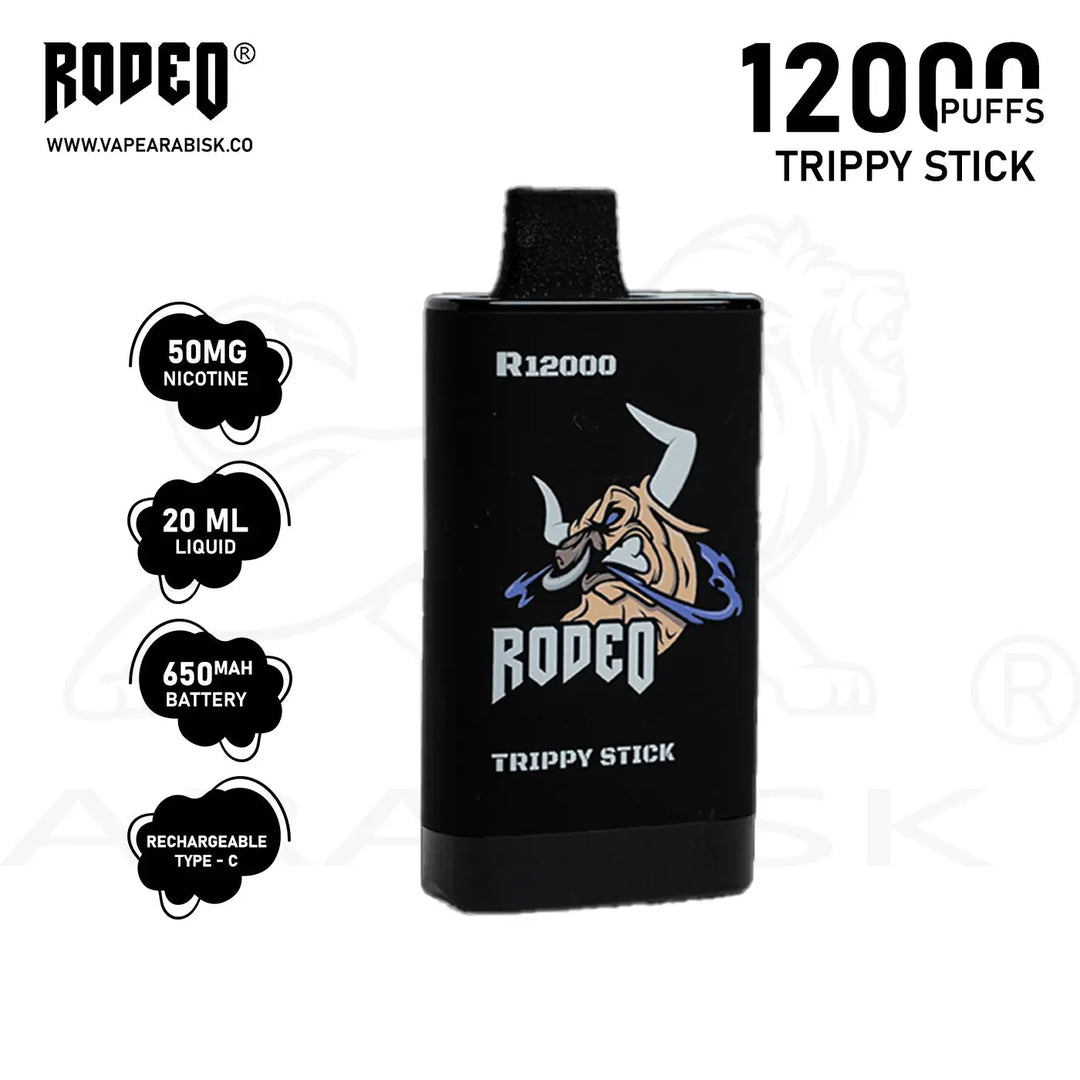 RODEO R 12000 PUFFS 50MG - TRIPPY STICK RODEO