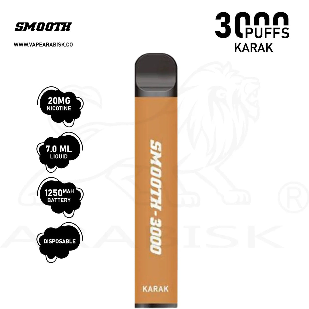 SMOOTH 3000 PUFFS 20MG - KARAK Smooth