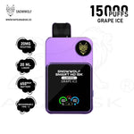 Load image into Gallery viewer, SNOW WOLF SMART IC 15000 PUFFS 20 MG - GRAPE ICE Snow Wolf
