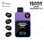 Load image into Gallery viewer, SNOW WOLF SMART IC 15000 PUFFS 20 MG - GRAPE RASPBERRY ICE Snow Wolf
