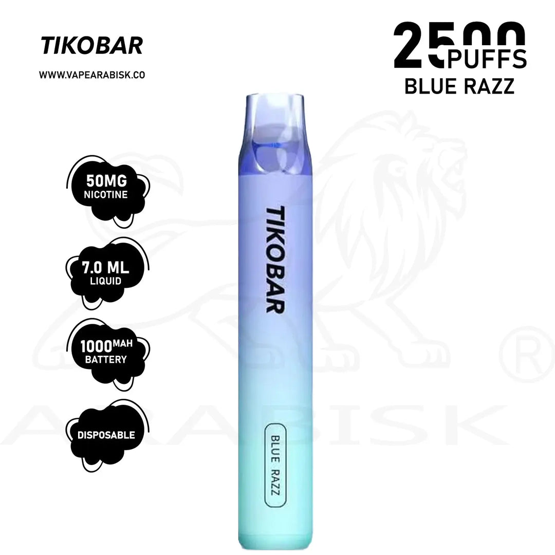 TIKOBAR LUX - Blue Razz 2500 Puffs 50mg TIKOVapes