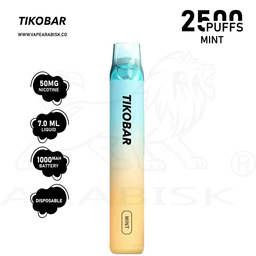 TIKOBAR LUX - Mint 2500 Puffs 50mg TIKOVapes