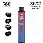 Load image into Gallery viewer, VAPES BARS GHOST PRO 3500 PUFFS 20MG - JUICY GRAPE BERRIES Vapes Bars

