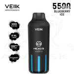 Load image into Gallery viewer, VEIIK MICKO Q 5500 PUFFS 30MG - BLUEBERRY ICE VEIIK
