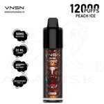 Load image into Gallery viewer, VNSN SPARK 12000 PUFFS 50MG - PEACH ICE VNSN
