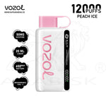 Load image into Gallery viewer, VOZOL STAR 12000 PUFFS 50MG - PEACH ICE 
