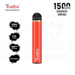 Load image into Gallery viewer, YUOTO 1500 PUFFS 50MG - ENERGY DRINK Yuoto
