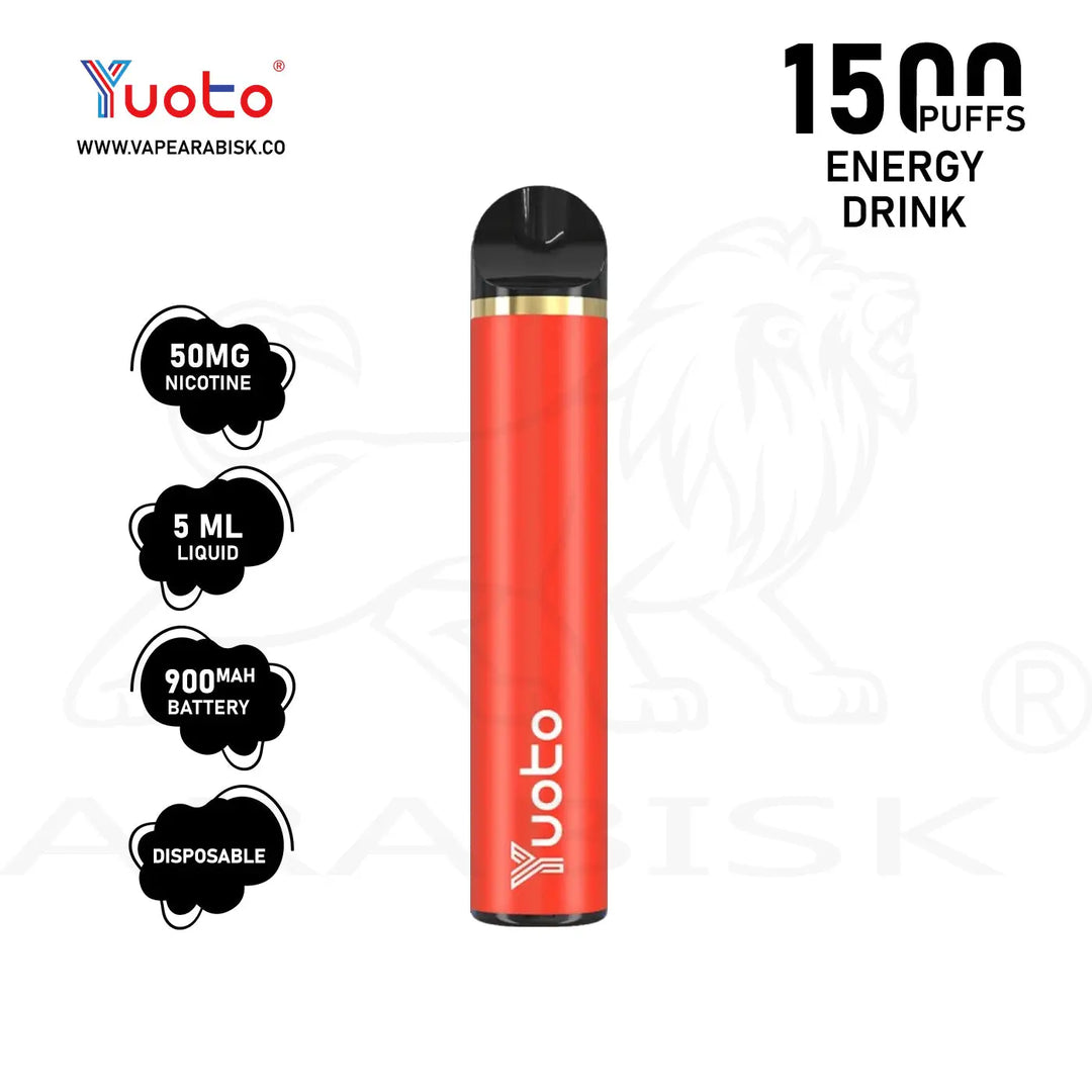 YUOTO 1500 PUFFS 50MG - ENERGY DRINK Yuoto