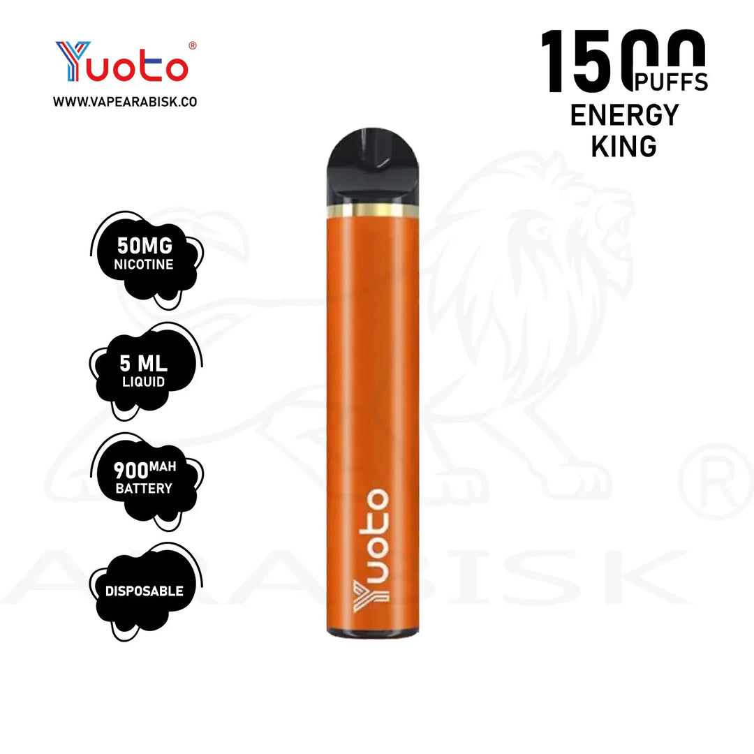 YUOTO 1500 PUFFS 50MG - ENERGY KING Yuoto