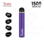 Load image into Gallery viewer, YUOTO 1500 PUFFS 50MG - GRAPE ICE Yuoto
