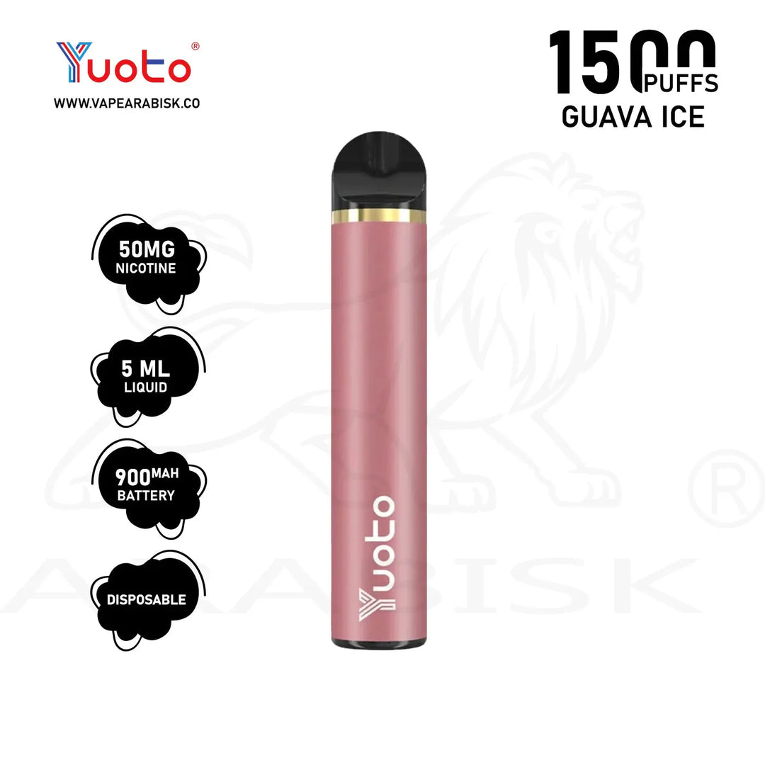 YUOTO 1500 PUFFS 50MG - GUAVA ICE Yuoto