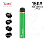 Load image into Gallery viewer, YUOTO 1500 PUFFS 50MG - RED &amp; GREEN APPLE Yuoto
