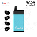 Load image into Gallery viewer, YUOTO BEYONDER 7000 PUFFS 50MG - ICE SPRINGS YUOTO

