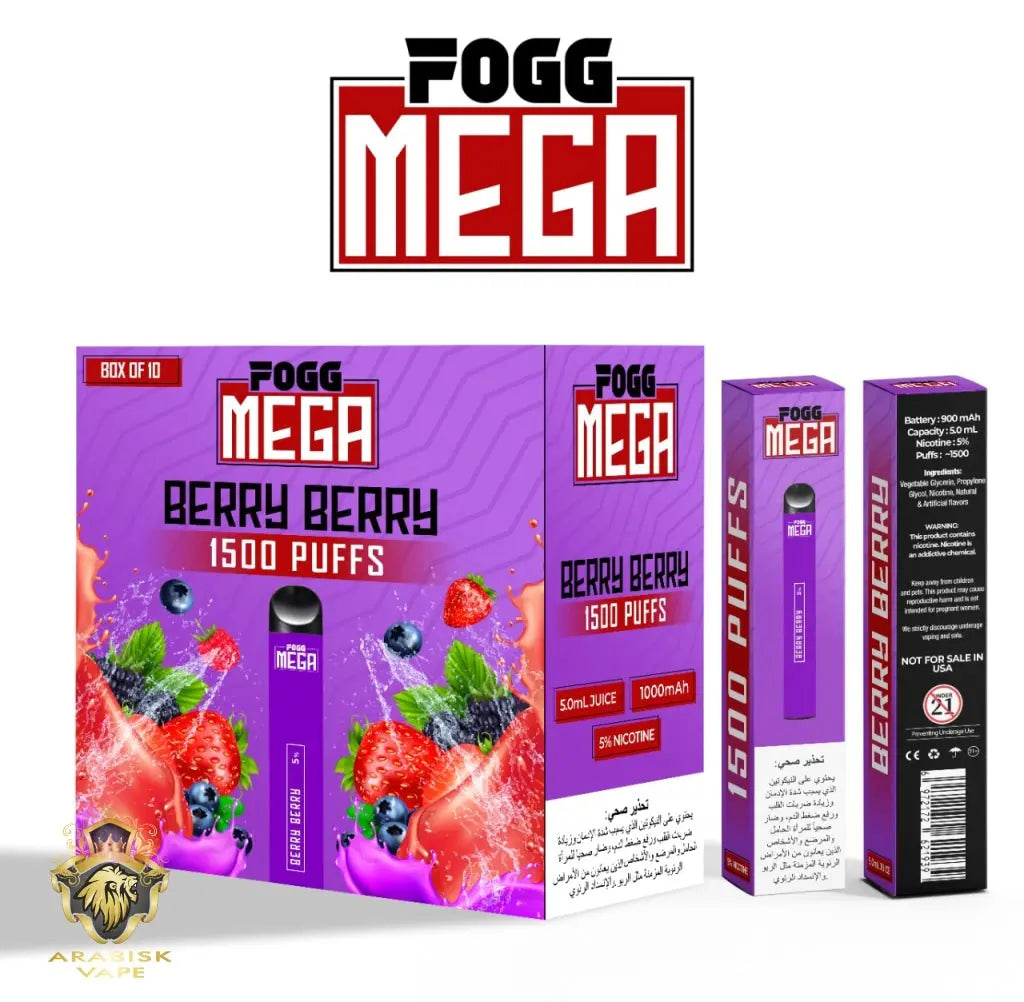 FOGG Mega - Berry Berry 50mg 1500puffs FOGG