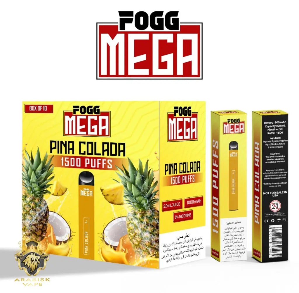 FOGG Mega - Pina Colada 50mg 1500puffs FOGG