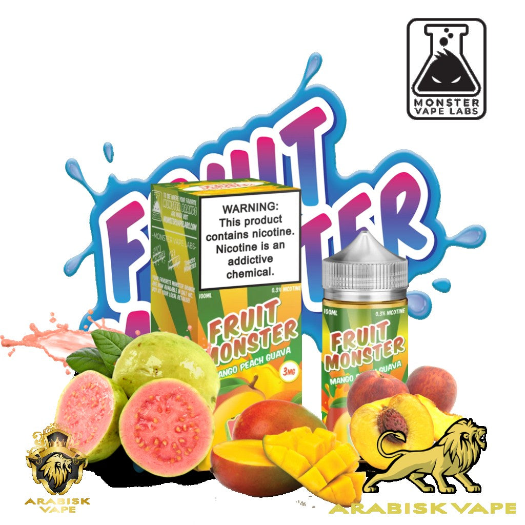 Fruit Monster -  Mango Peach Guava 100ml 0mg Monster Vape Labs