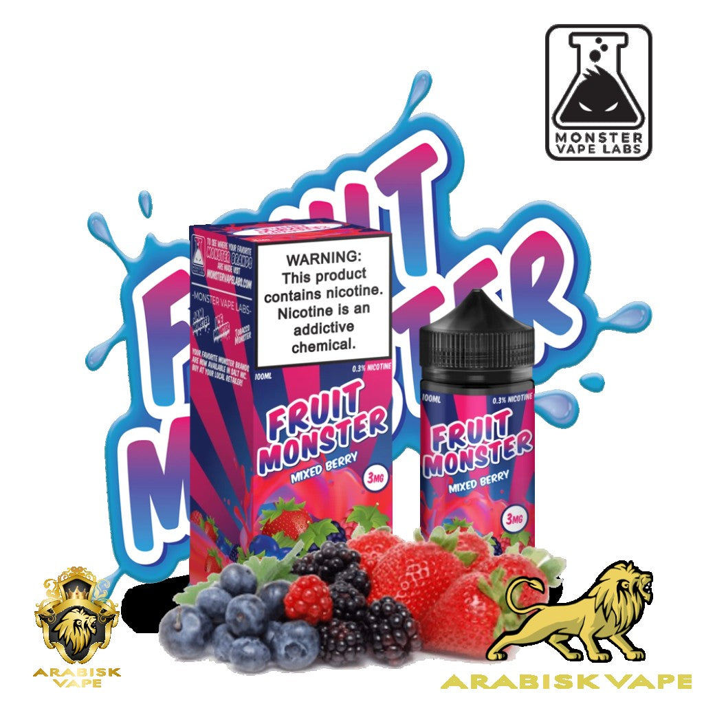 Fruit Monster - Mixed Berry 100ml 0mg Monster Vape Labs
