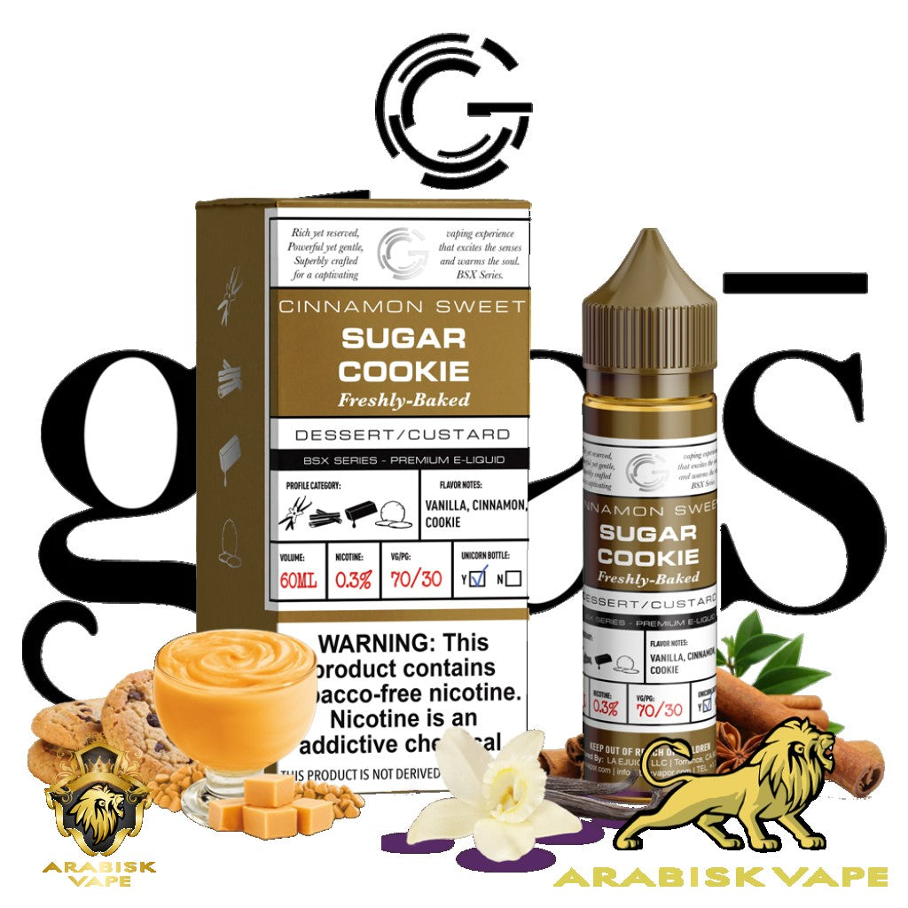 GlasVapor BSX Series - Sugar Cookie 3mg 60ml Glas