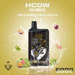 Load image into Gallery viewer, HCOW MBOX Kiwi Passion Fruit Guava 6000 puffs Disposable &amp; Rechargeable HCOW