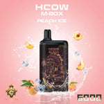 Load image into Gallery viewer, HCOW MBOX Peach Ice  6000 puffs Disposable &amp; Rechargeable HCOW