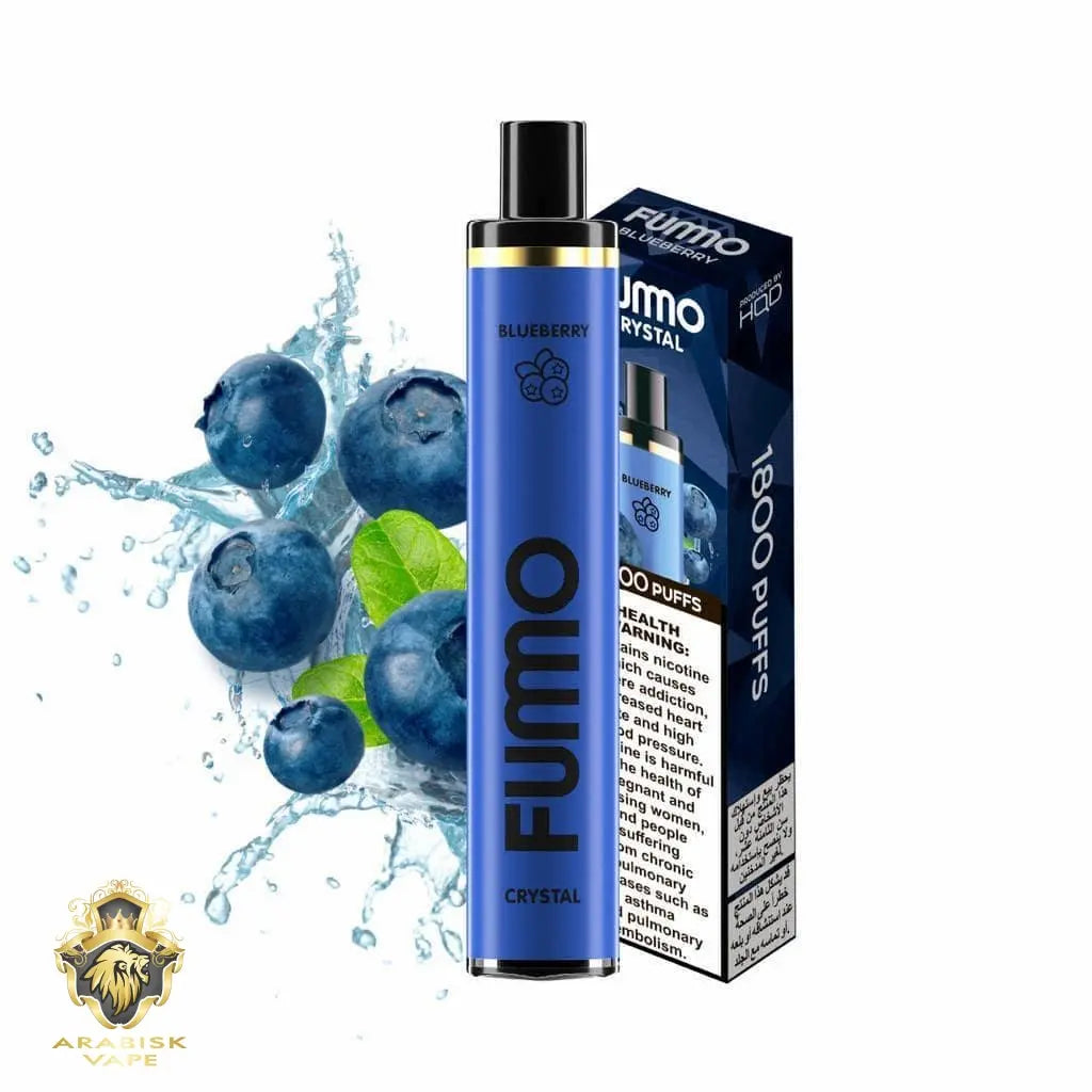 HQD FUMO Crystal - Blueberry 1800 Puffs 20mg HQD