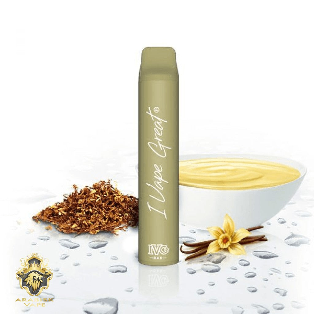 IVG Bar Plus + Vanilla Custard Tobacco 20mg 800 puffs IVG