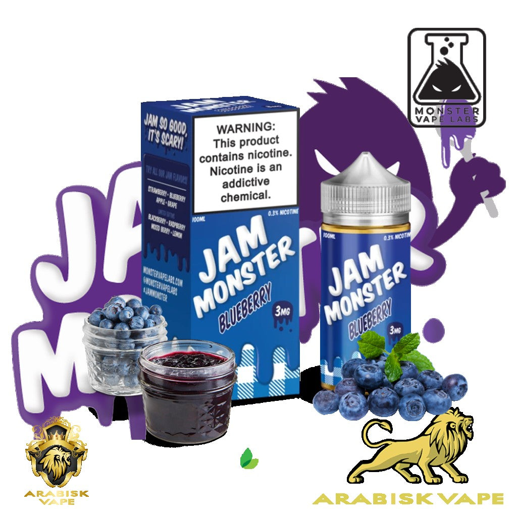 Jam Monster - Blueberry 0mg 100ml Monster Vape Labs