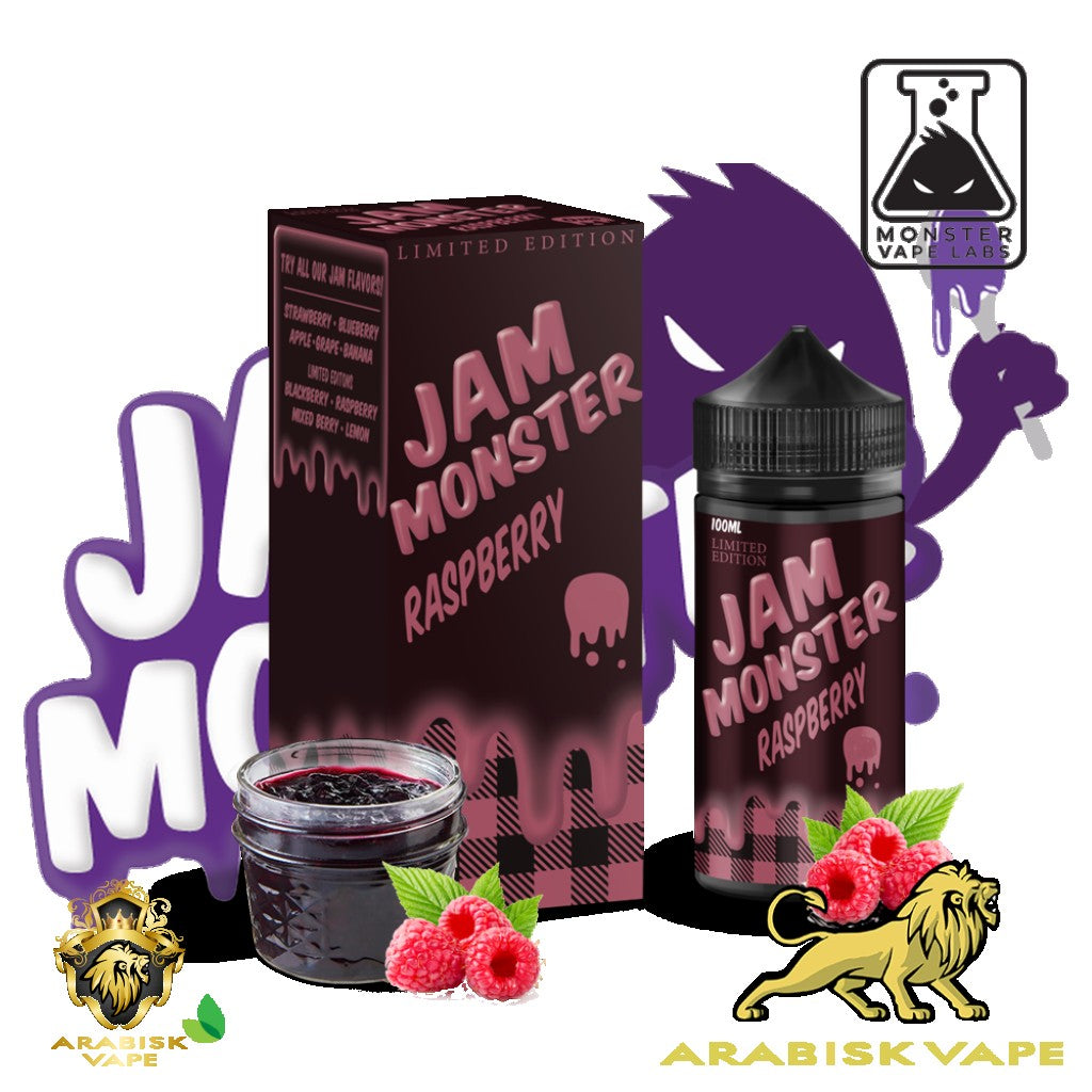 Jam Monster - Raspberry 0mg 100ml Monster Vape Labs