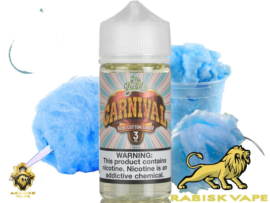 Juice Roll-Upz Carnival Series - Blue Cotton Candy 3mg 100ml Juice Roll-Upz