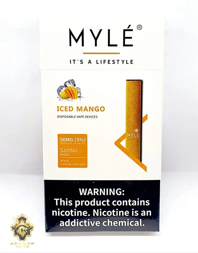 MYLE Disposable Device - Iced Mango 1.2ml 300 Puffs 50mg MYLE