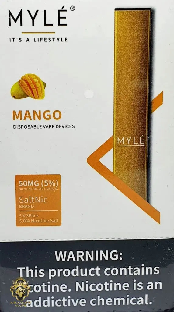 MYLE Disposable Device - Mango 1.2ml 300 Puffs 50mg MYLE