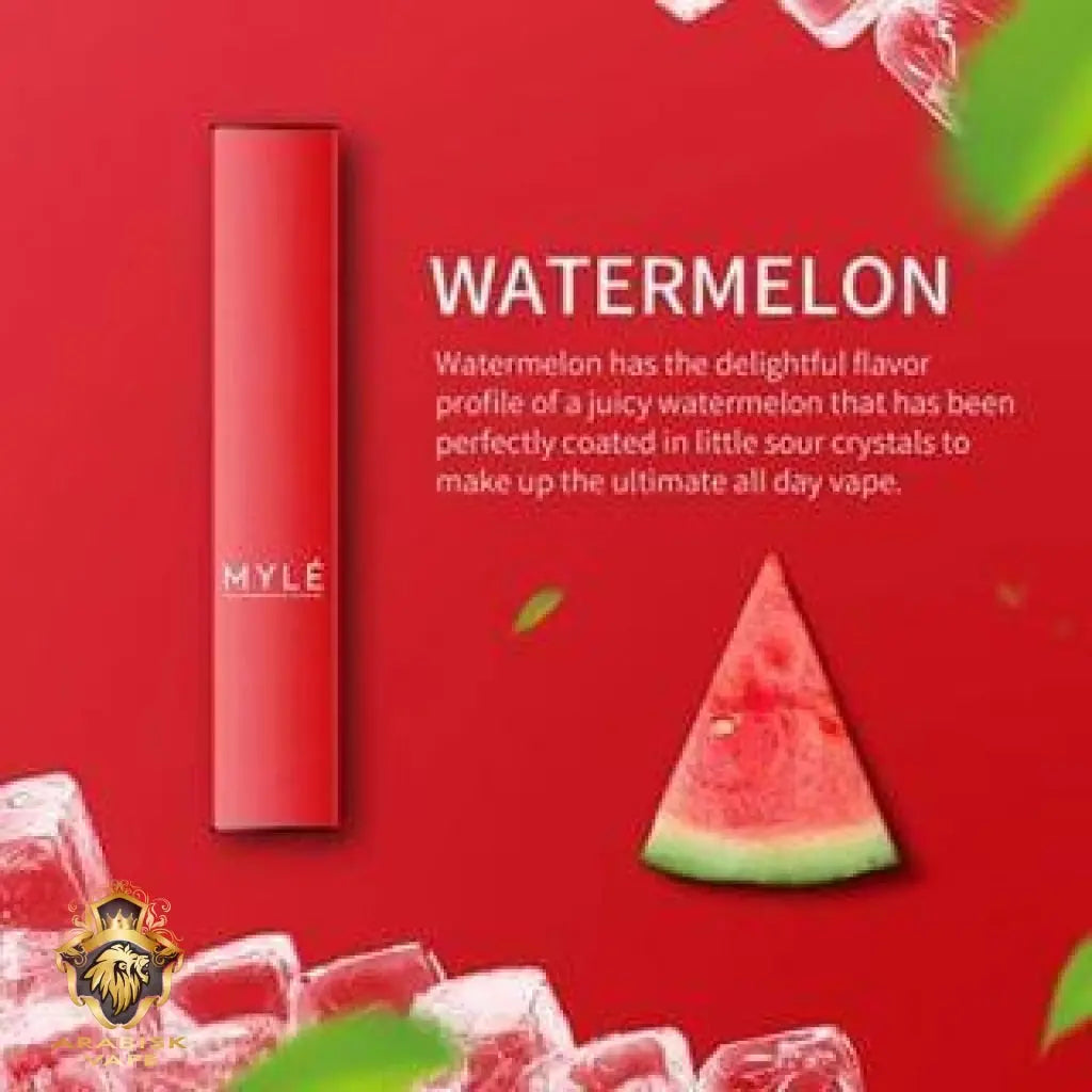 MYLE Disposable Device - Watermelon 1.2ml 300 Puffs 50mg MYLE