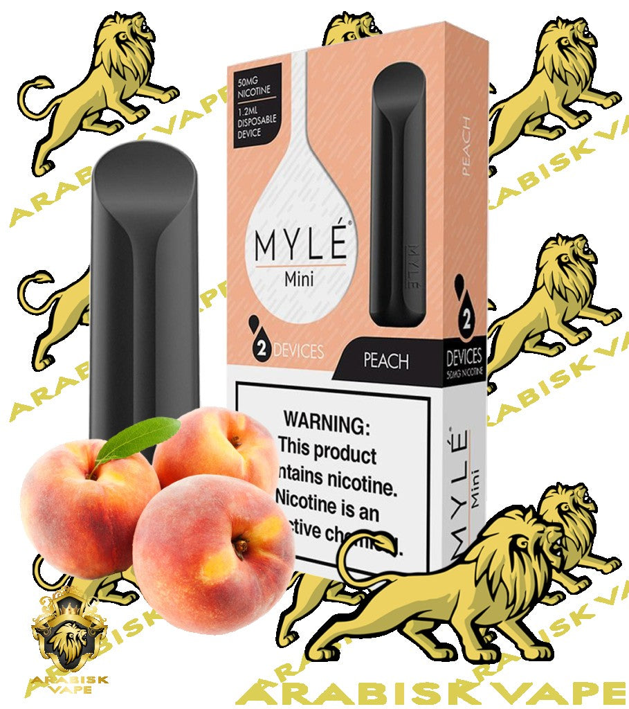 MYLE Mini Disposable Device - Peach 320 puffs/pod 50mg MYLE