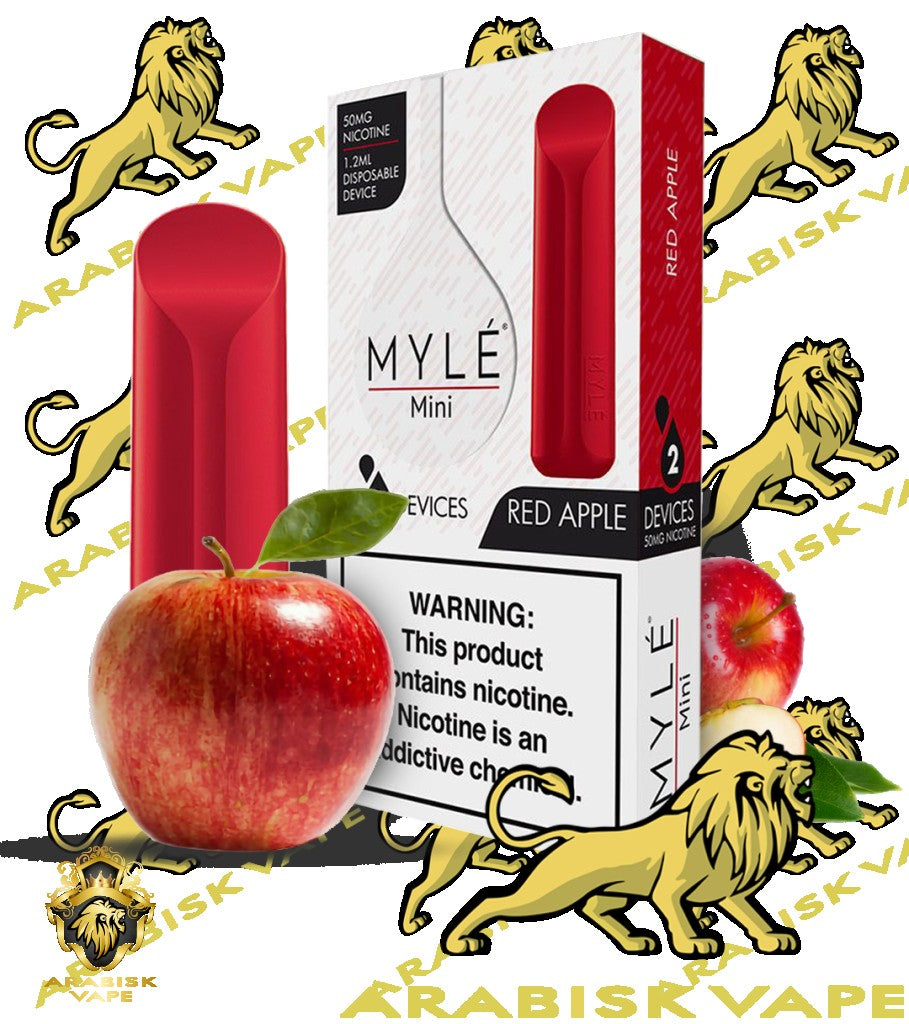 MYLE Mini Disposable Device - Red Apple 320 puffs/pod 50mg MYLE