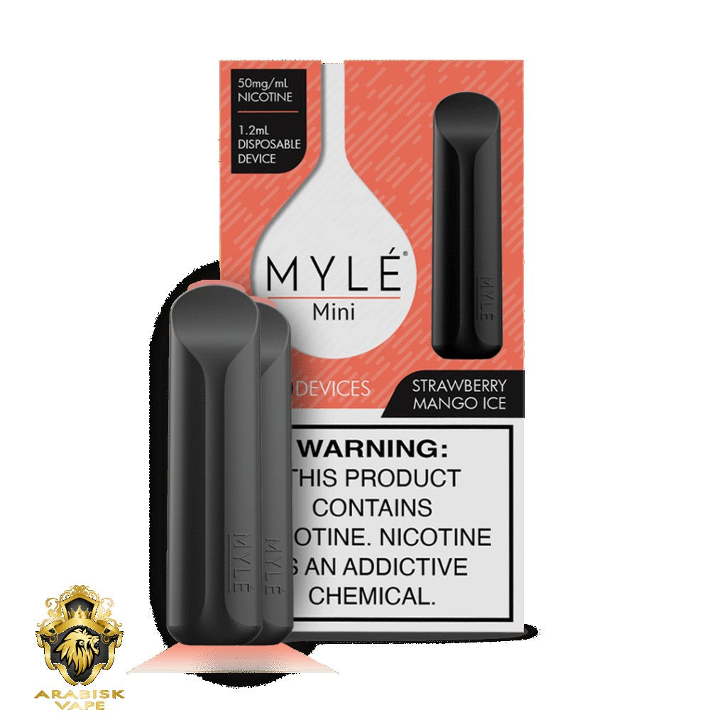 MYLE Mini Disposable Device - Strawberry Mango Ice 320 puffs/pod 50mg MYLE