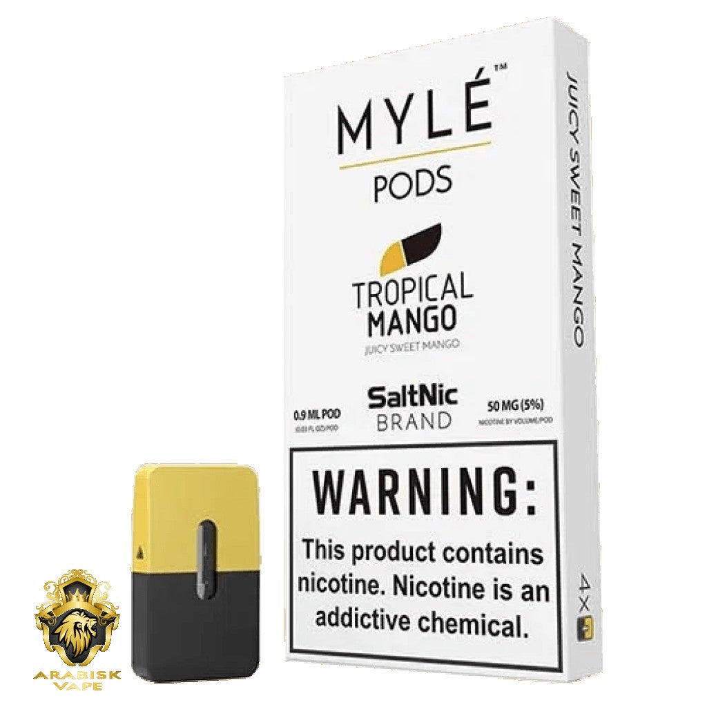 MYLE V2 Pods - Tropical Mango 0.9ml 50mg MYLE