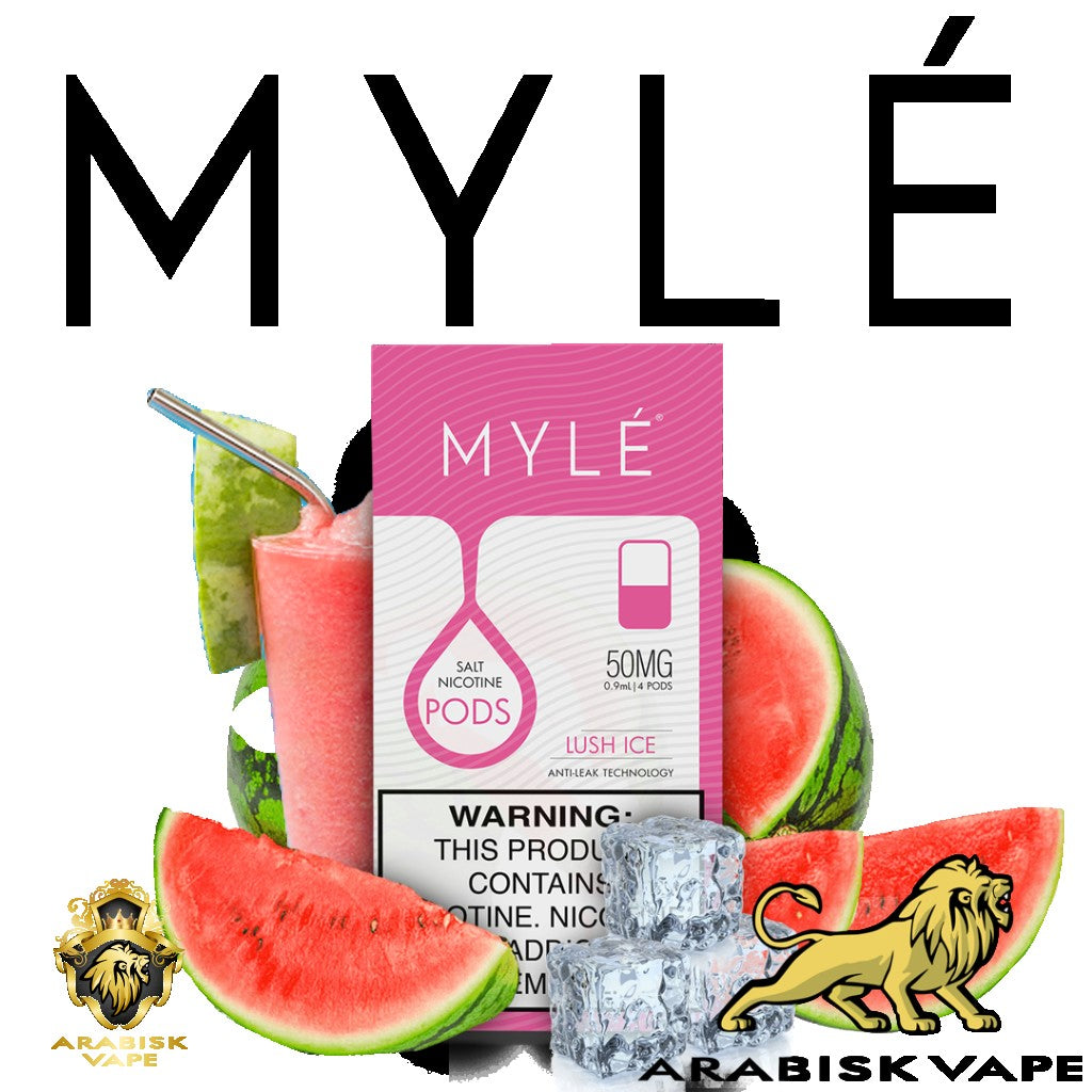 MYLE V4 Disposable Pods - Lush Ice 0.9ml 50mg 240 puffs/pod (approx.) MYLE