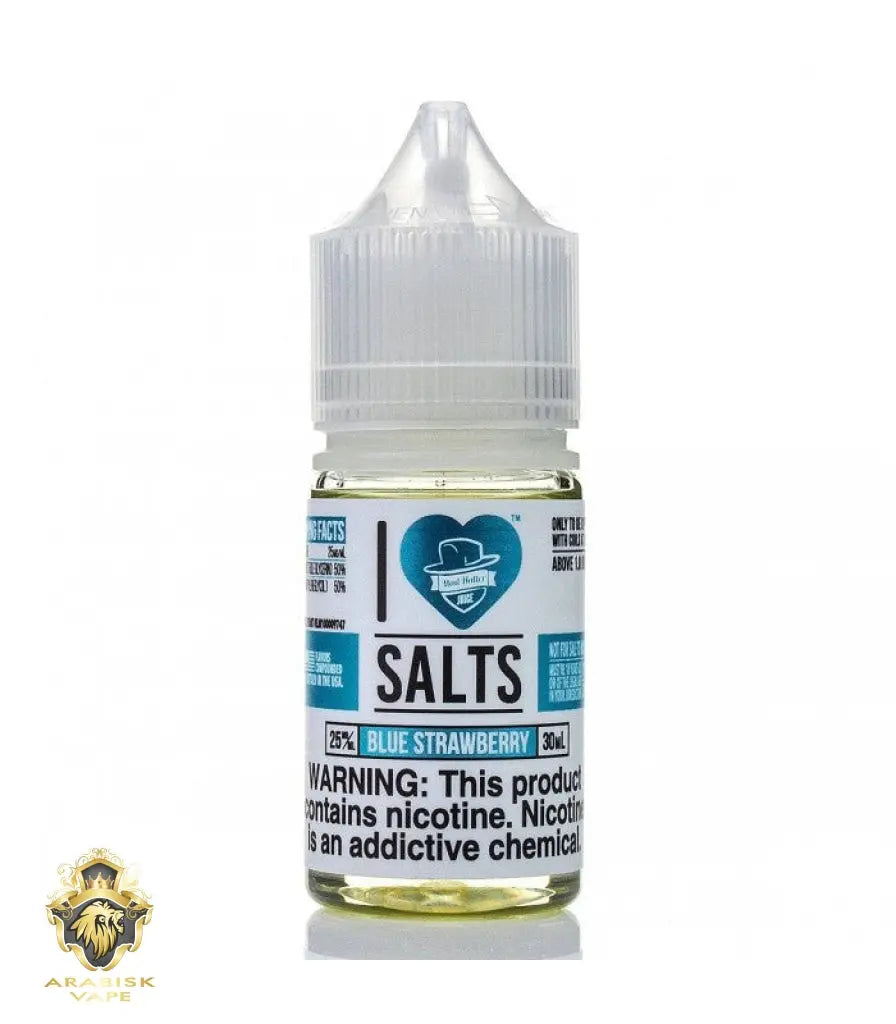 Mad Hatter Series I ❤ Salts - Blue Strawberry 25mg 30ml Mad Hatter Juice