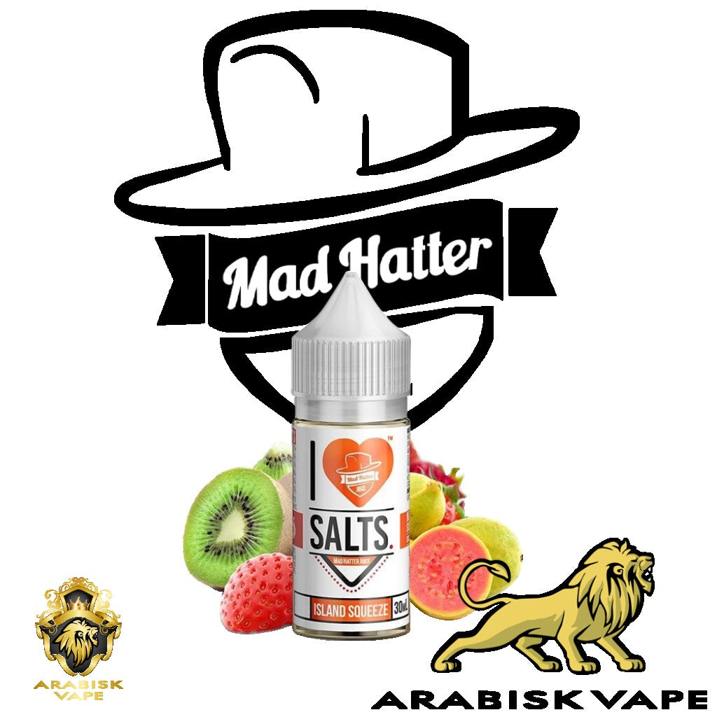 Mad Hatter Series I ❤ Salts - Island Squeeze 50mg 30ml Mad Hatter Juice