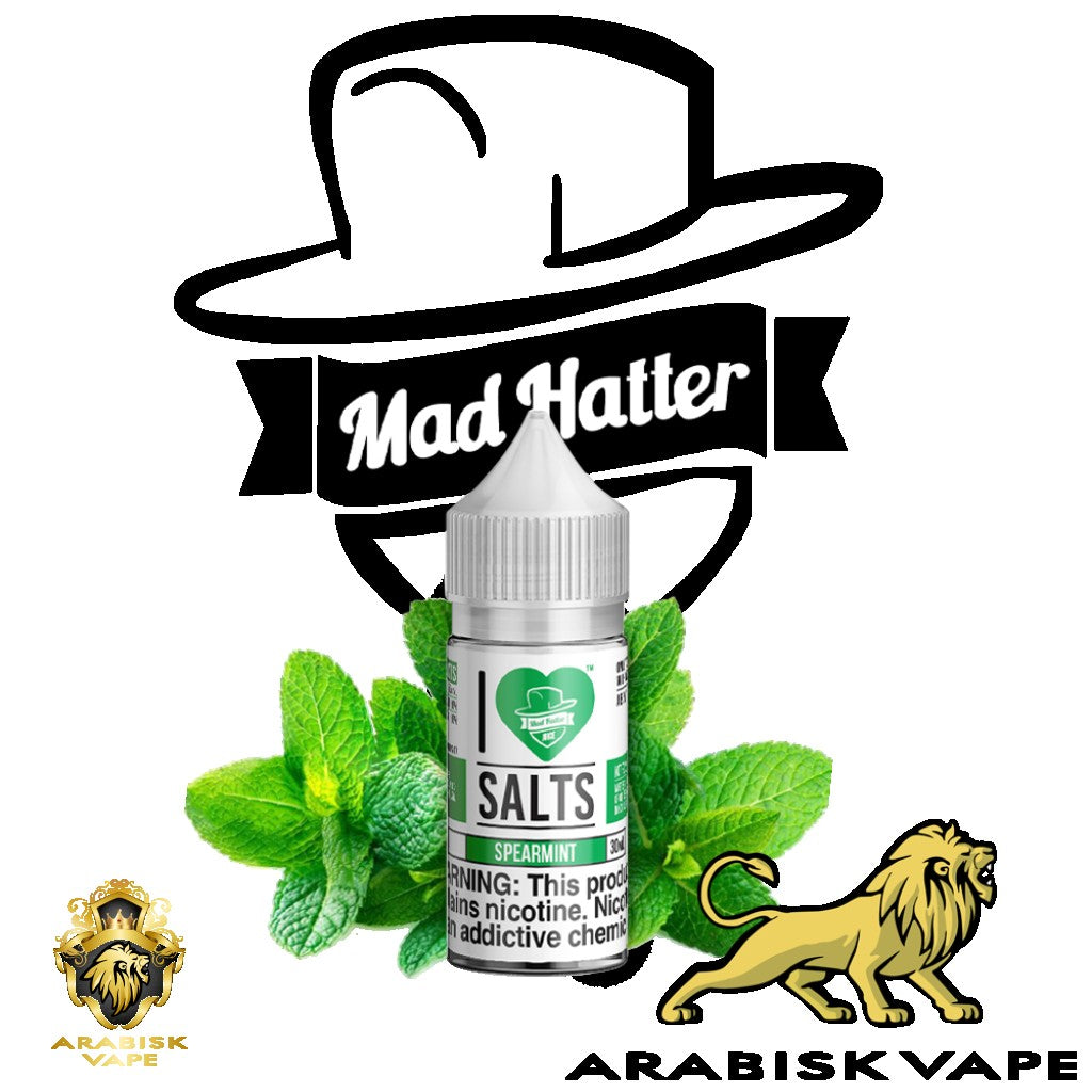Mad Hatter Series I ❤ Salts - Spearmint 25mg 30ml Mad Hatter Juice